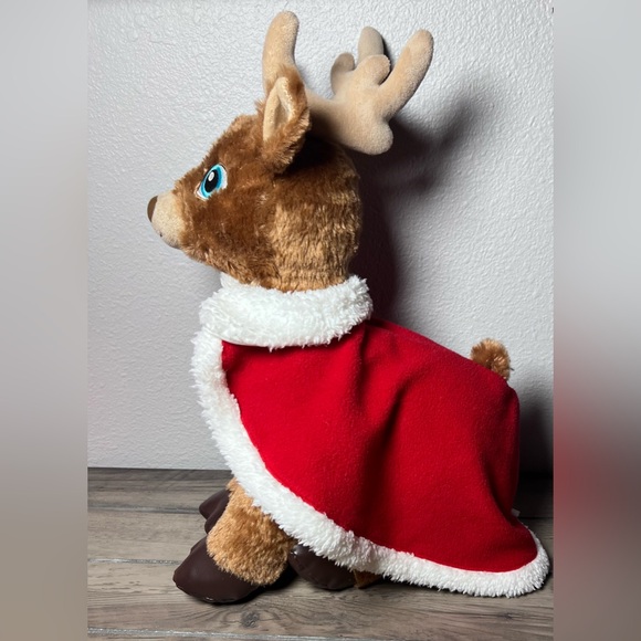 BUILD-A-BEAR WORKSHOP Santa's Reindeer "Glisten Merry Mission" Plush w/Cape - Picture 3 of 10